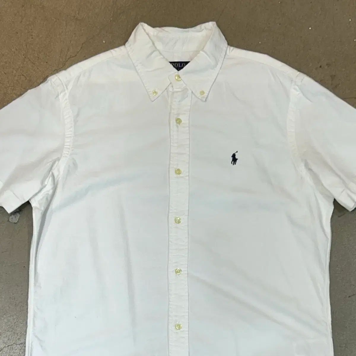 M POLO RALPH LAUREN 白 コットン 半袖 シャツ