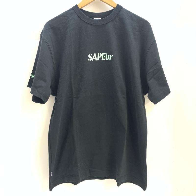 【中古】SAPEur 八重垣姫 HEAD Tシャツ L ブラック サプール[92]