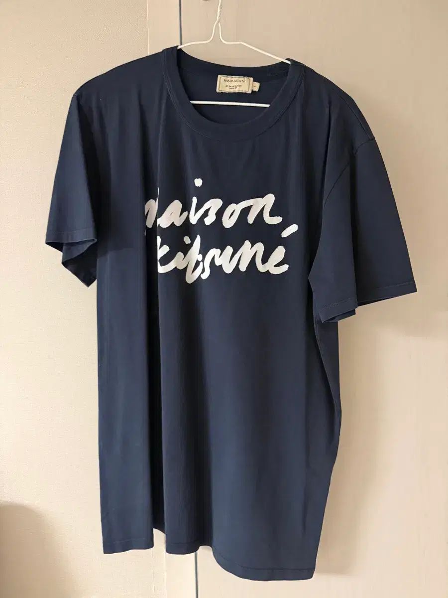 メゾンキツネ 半袖Tシャツ ネイビー
