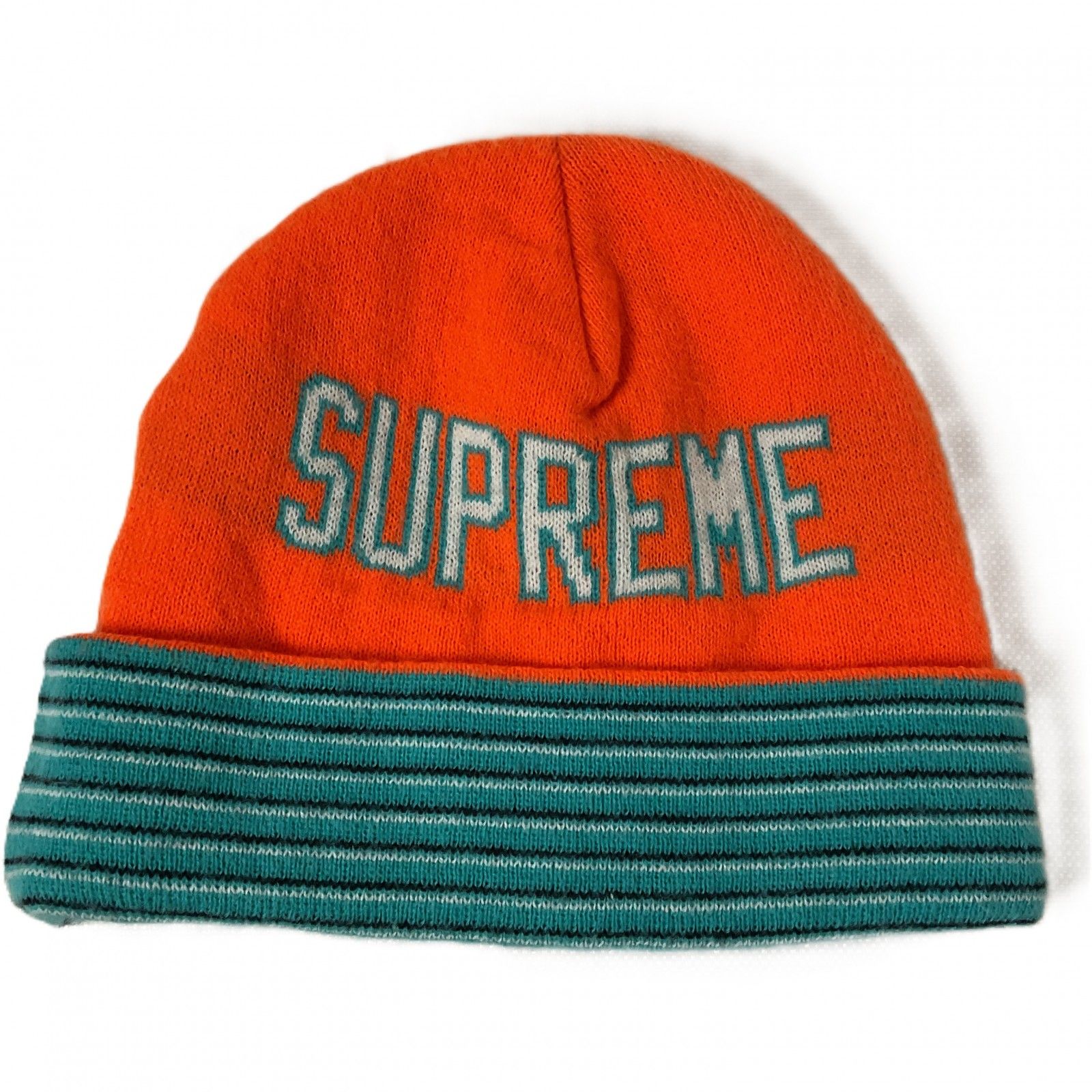 Supreme 【シュプリーム】　ビーニー　ニット帽　オレンジ　ターコイズブルー