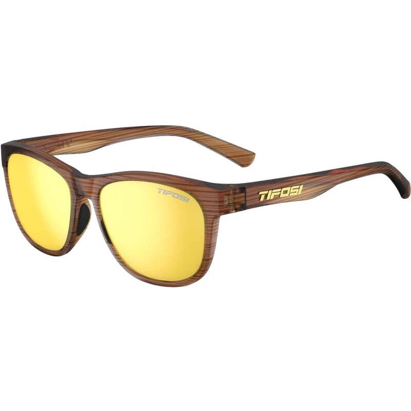 テフォシー メンズ アクセサリー サングラス・アイウェア Tifosi Opticswank Sunglasses WoodgrainSmoke Yellow スモーク