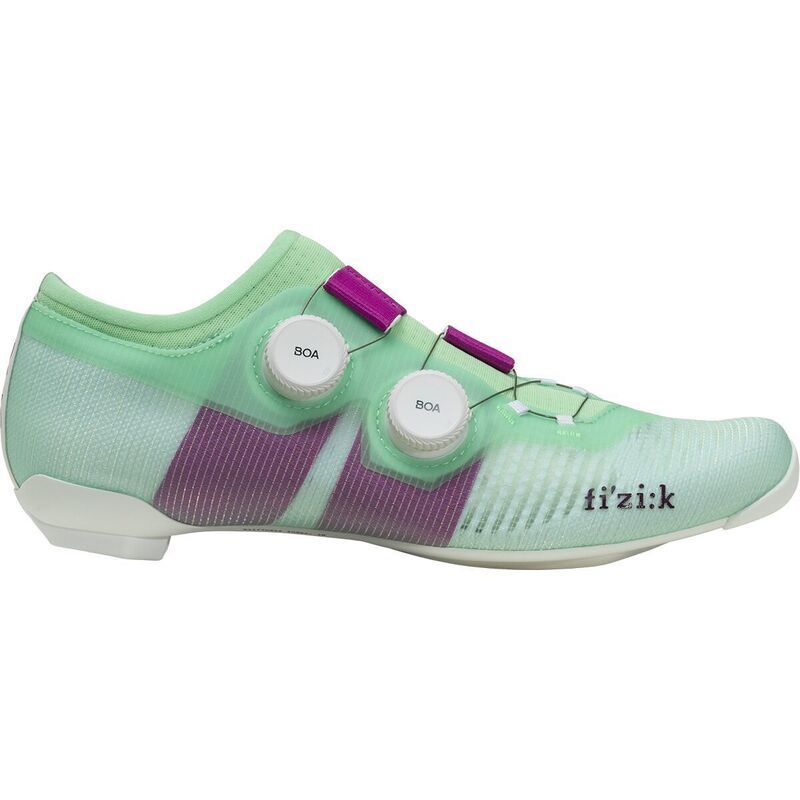 フィジーク メンズ シューズ スニーカー Fizik Vega Carbon Cycling Shoe Mint GreenPurple グリーン