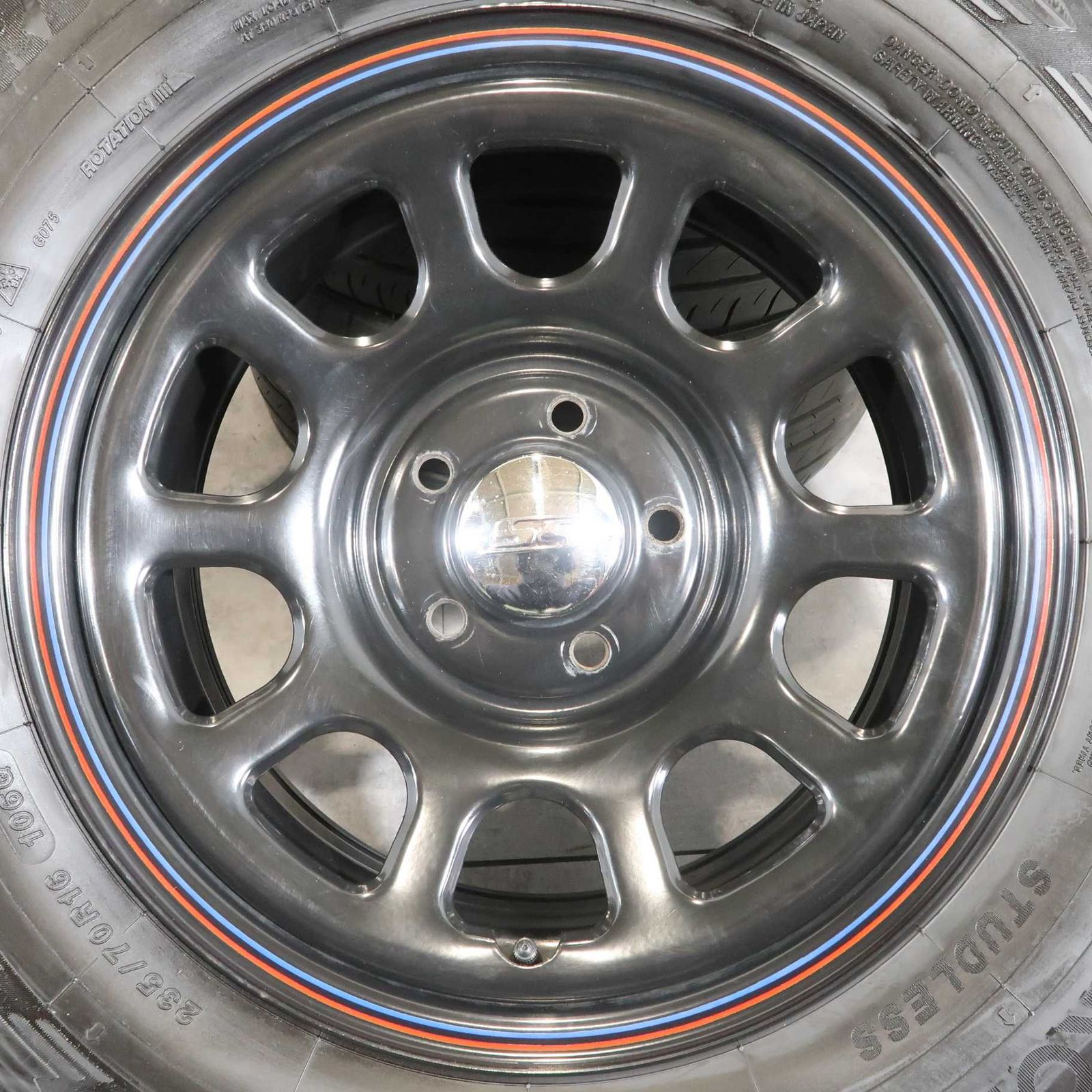 4本 デイトナ 16インチ スチール ホイール 5H PCD 114.3 スタッドレス 