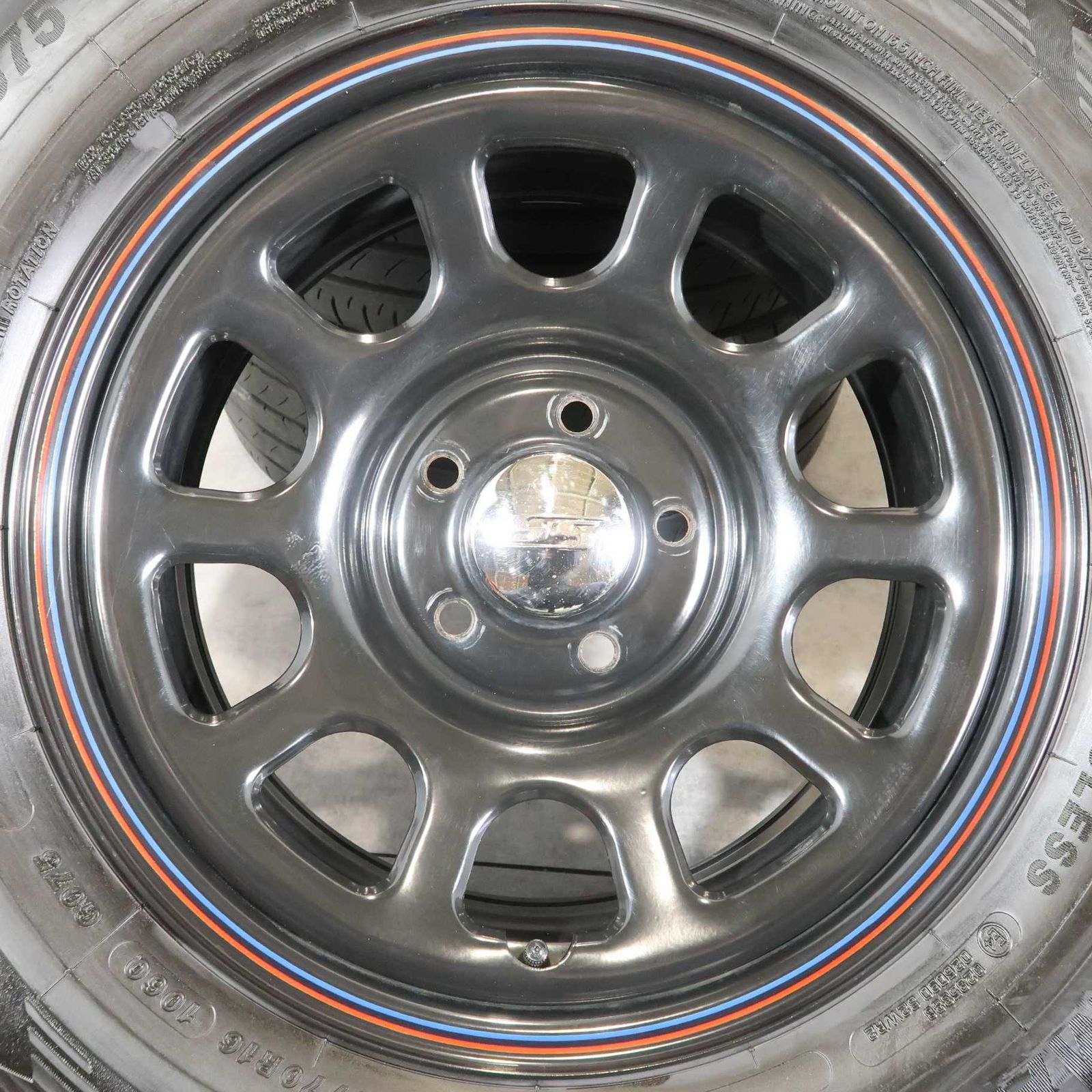 4本 デイトナ 16インチ スチール ホイール 5H PCD 114.3 スタッドレス 