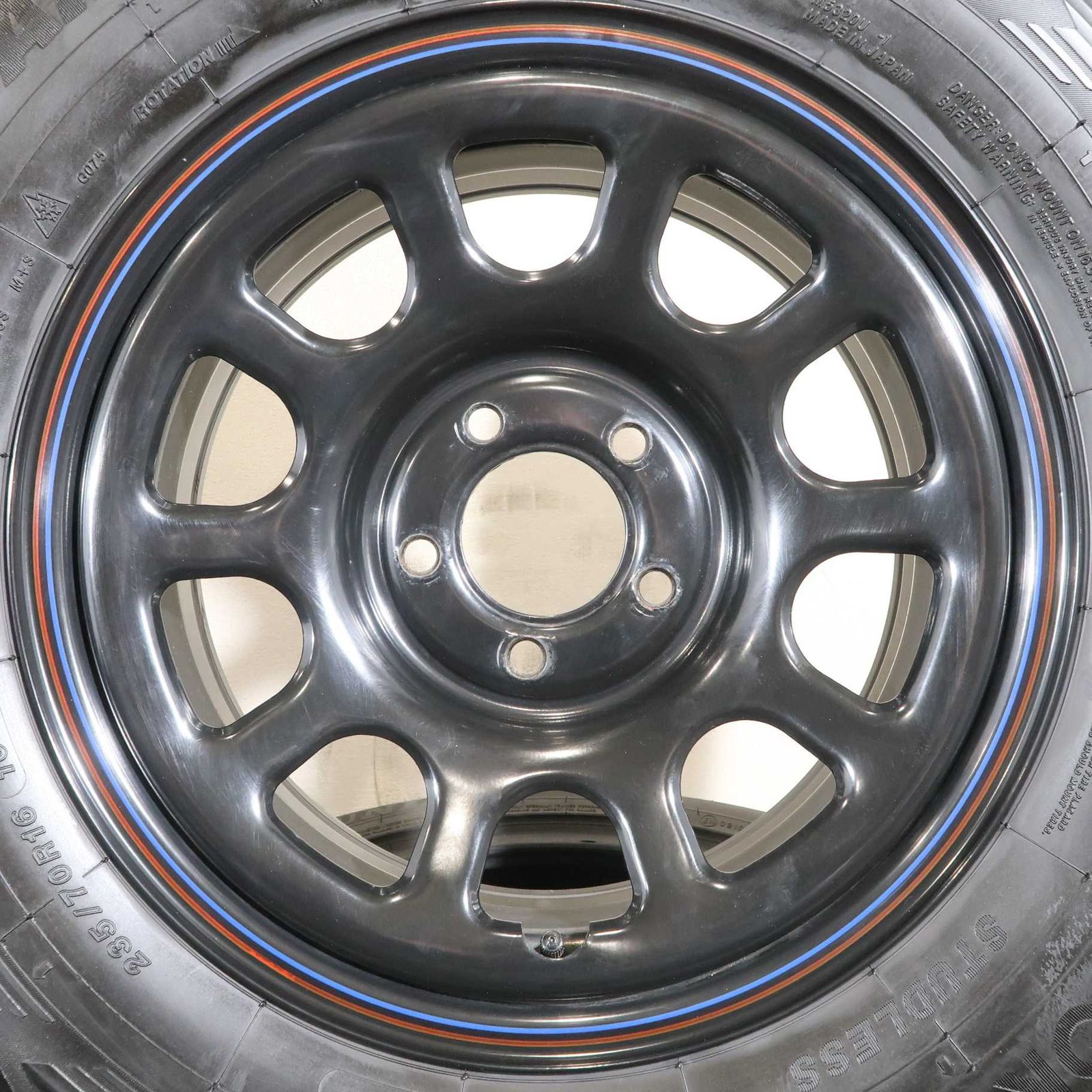 4本 デイトナ 16インチ スチール ホイール 5H PCD 114.3 スタッドレス