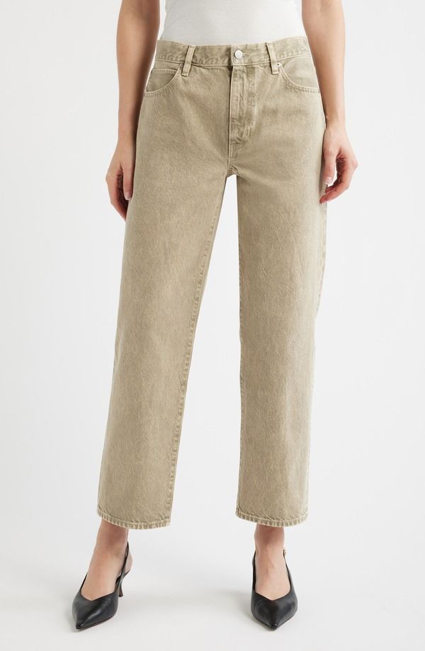 フレーム レディース ボトムス デニムパンツ ストレート ハイウエスト アンクル ジーンズ FRAME The Hang High Waist Ankle Straight Leg Jeans Tab