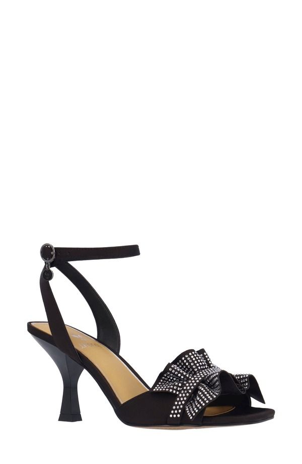 ジェイレニー レディース シューズ ヒール サンダル アンクル J Rene Almitankle Strap Sandal Black ブラック
