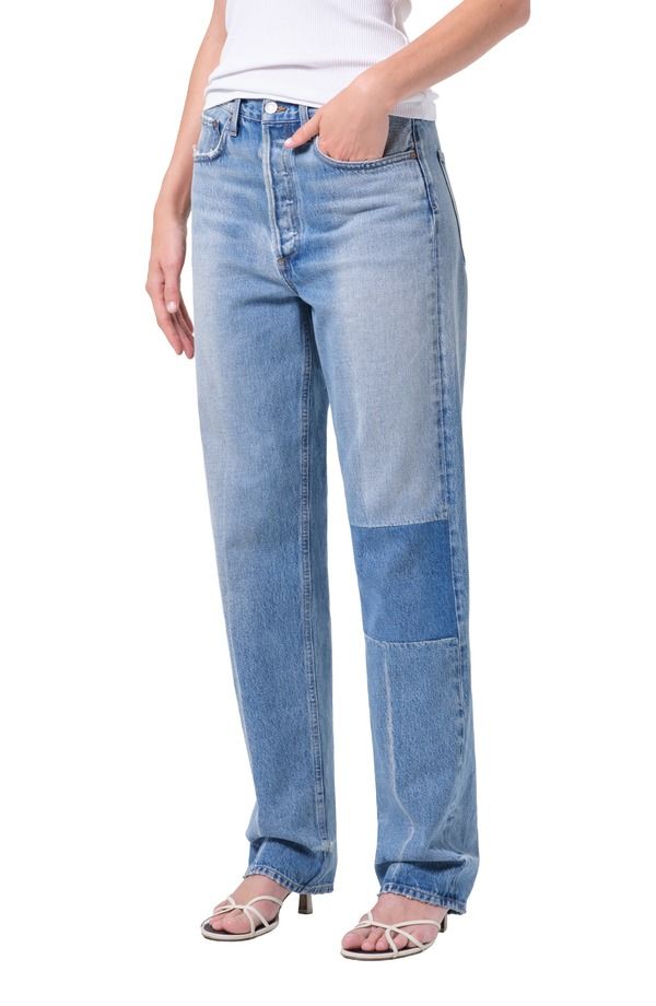 アゴルド レディース ボトムス デニムパンツ ストレート ジーンズ AGOLDE 90s Mid Rise Relaxed Straight Leg Jeansession Mid Indigo イン