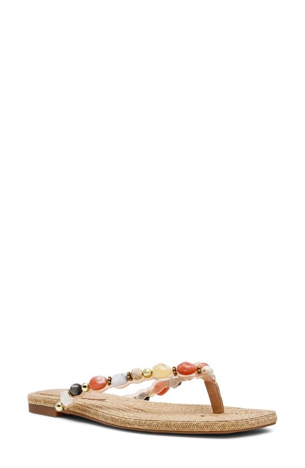 スティーブ マデン レディース シューズ サンダル Steve Madden Marble Flip Flop Natural Multi マルチカラー