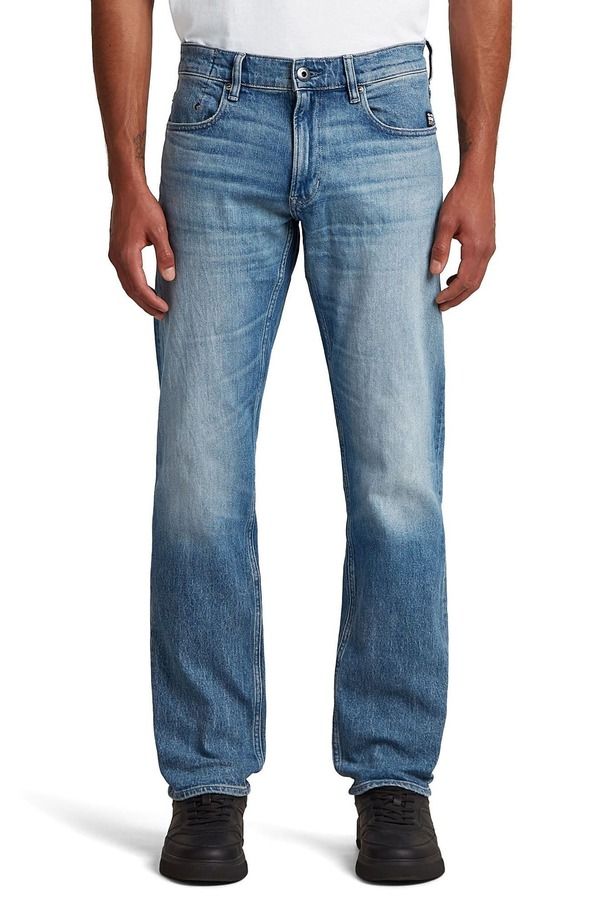ジースター メンズ ボトムス デニムパンツ ジーンズ GSTAR Mosa Straight Jeansun Faded Blue Donau ブルー