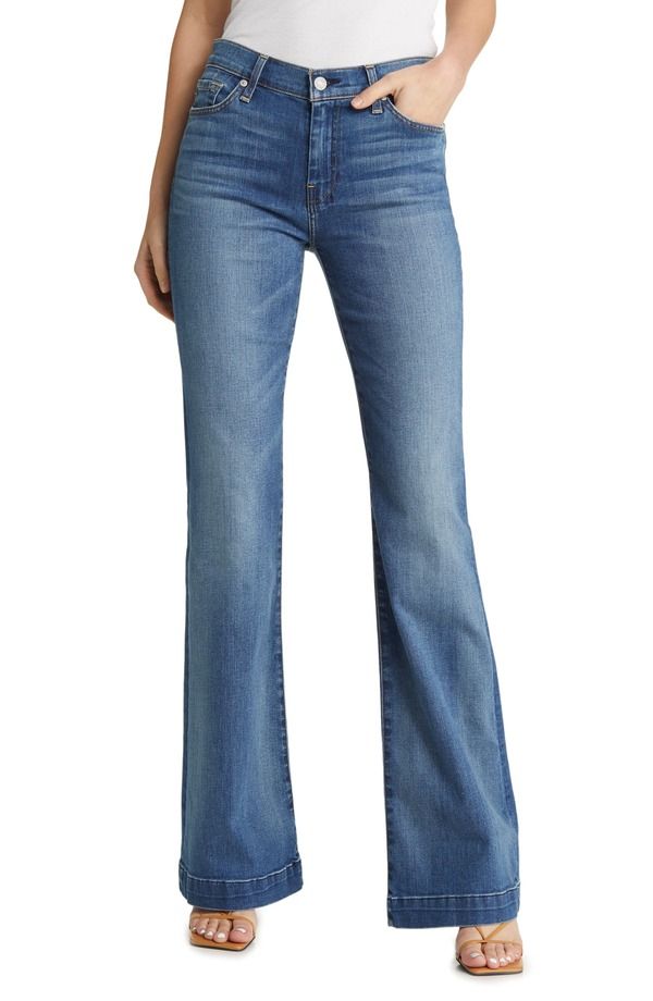セブンフォーオールマンカインド レディース ボトムス デニムパンツ ワイドレッグ ジーンズ 7 For All Mankindojo Tailorless Wide Leg Trouser Jeans