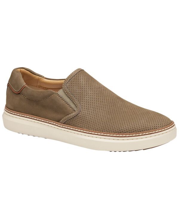 ジョンストンアンドマーフィー メンズ シューズ スリッポン・ローファー Johnston Murphy Mens McGuffey 2 Perfed Slipon Taupe Nubuck トープ