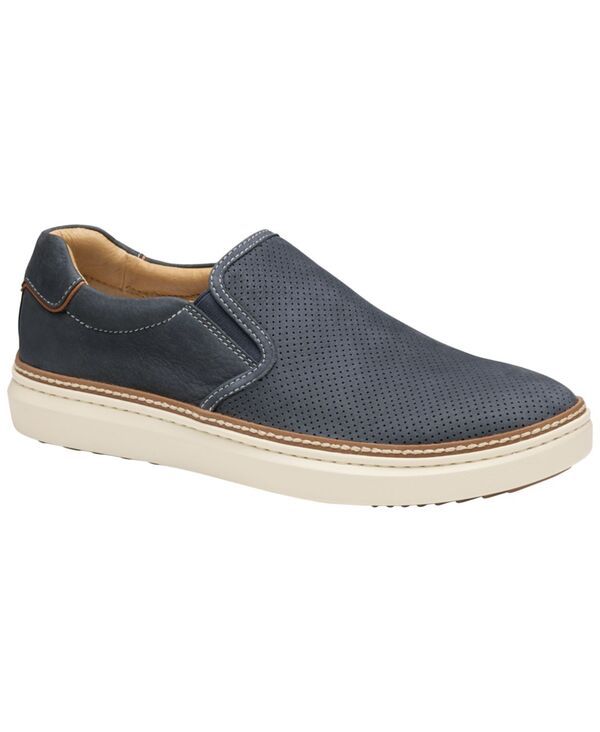 ジョンストンアンドマーフィー メンズ シューズ スリッポン・ローファー Johnston Murphy Mens McGuffey 2 Perfed Sliponavy Nubuck ネイビー