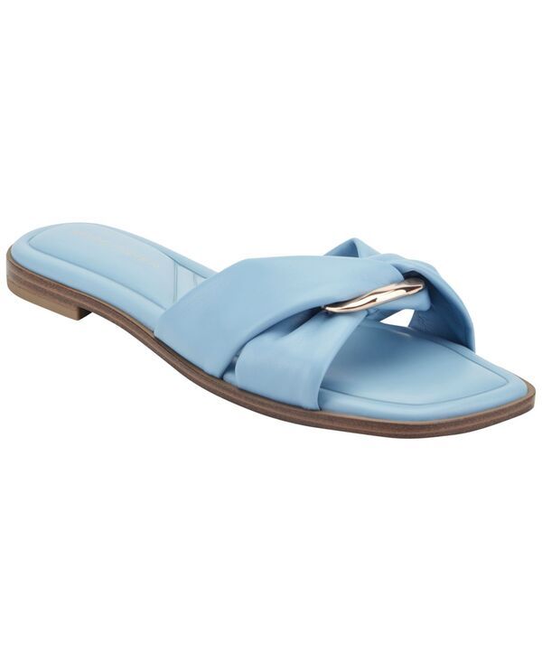 マークフィッシャー レディース シューズ スリッポン・ローファー サンダル Marc Fisher Womens Fida Flat SlipOn Sandals Light Blue ブルー