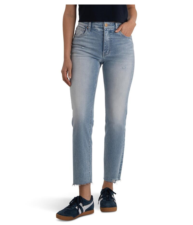 カットフロムザクロス レディース ボトムス デニムパンツ KUT from the Kloth Rachael High Rise Fab Mom Raw Hem Performance