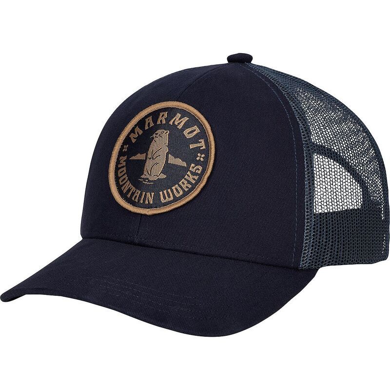 マーモット メンズ アクセサリー 帽子 Marmot Retro Trucker Hat Nightfall Navy ネイビー