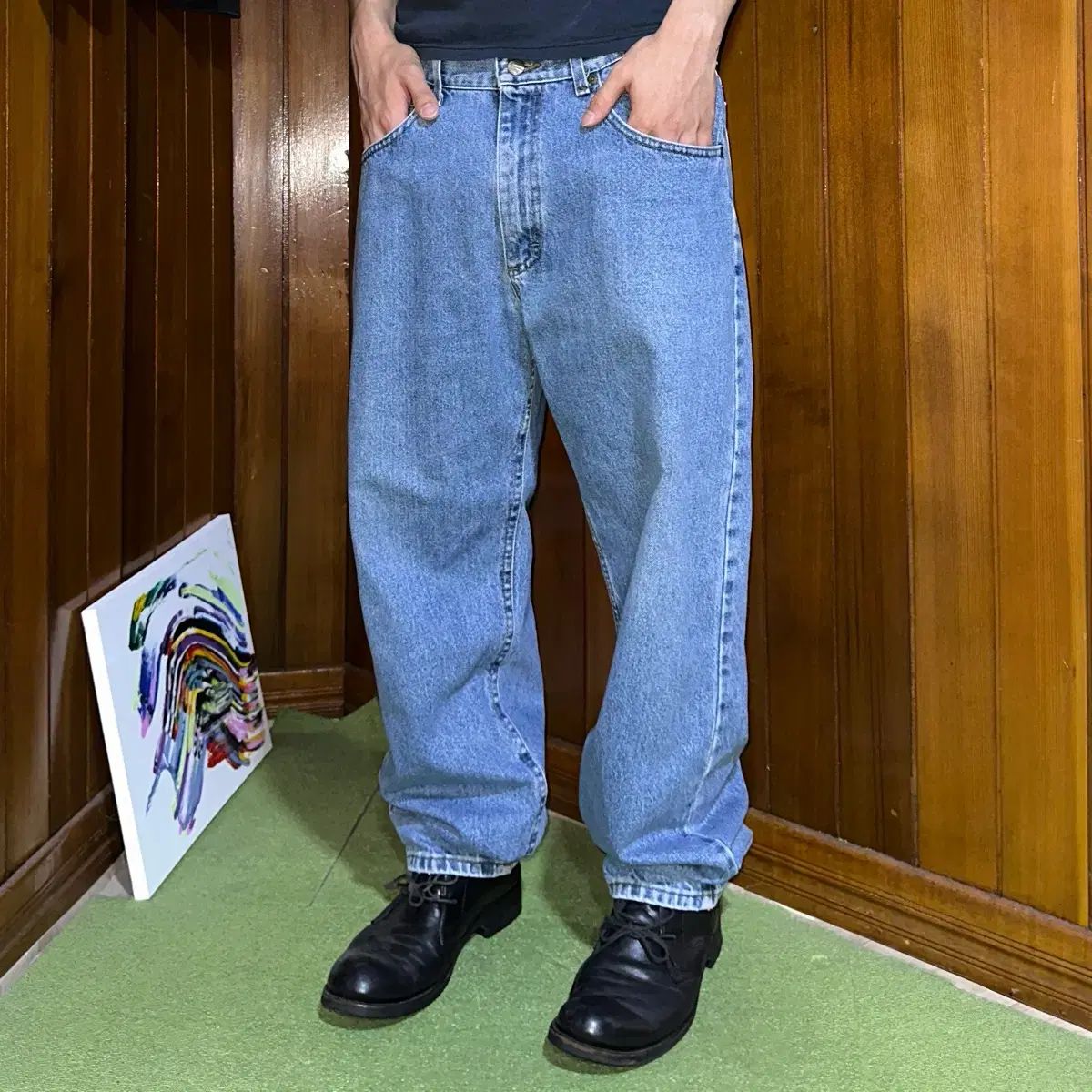 EDWIN(エドウイン) ワイド デニム パンツ 38
