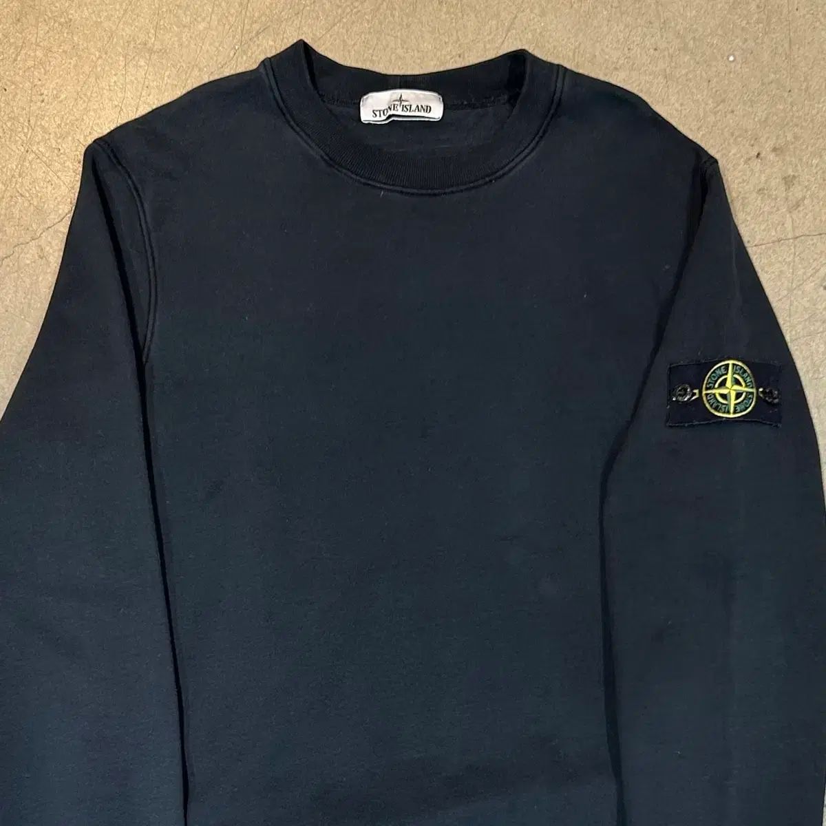 M STONE ISLAND ストーンアイランド ワッペン ブラック スウェット