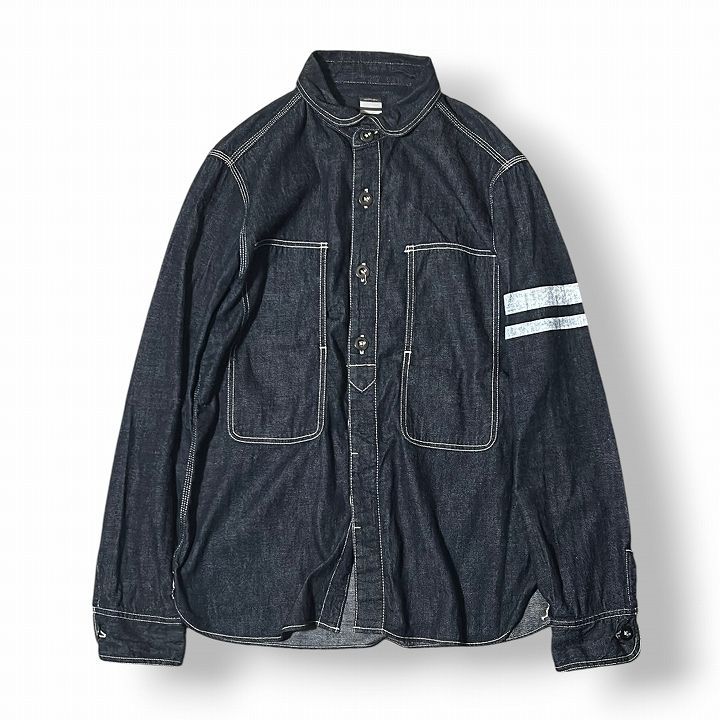 MOMOTARO JEANS 桃太郎ジーンズ デニムワークアーミーシャツ 出陣 [45K2604]