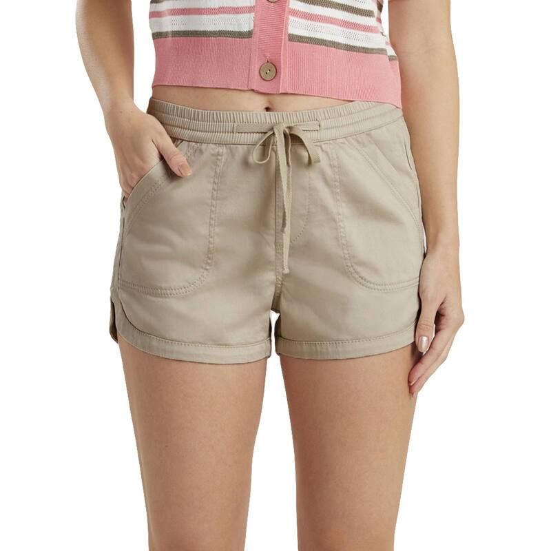 ユニオンベイ レディース ボトムス ハーフパンツ・ショーツ Tシャツ ショートパンツ Juniors UNIONBAY Maribeth Sateen Shorts Khaki カーキ