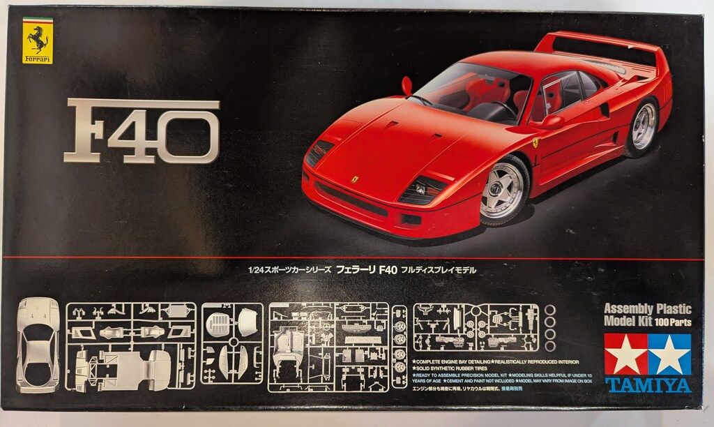 タミヤ 1/24スポーツカーシリーズ フルディスプレイモデル フェラーリF40 295