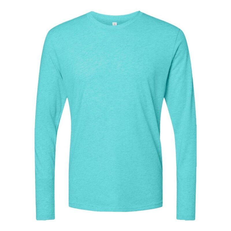 ネクストレベル レディース トップス Tシャツ Next Level Unisex Triblend Long Sleeve TShirtahiti Blue ブルー