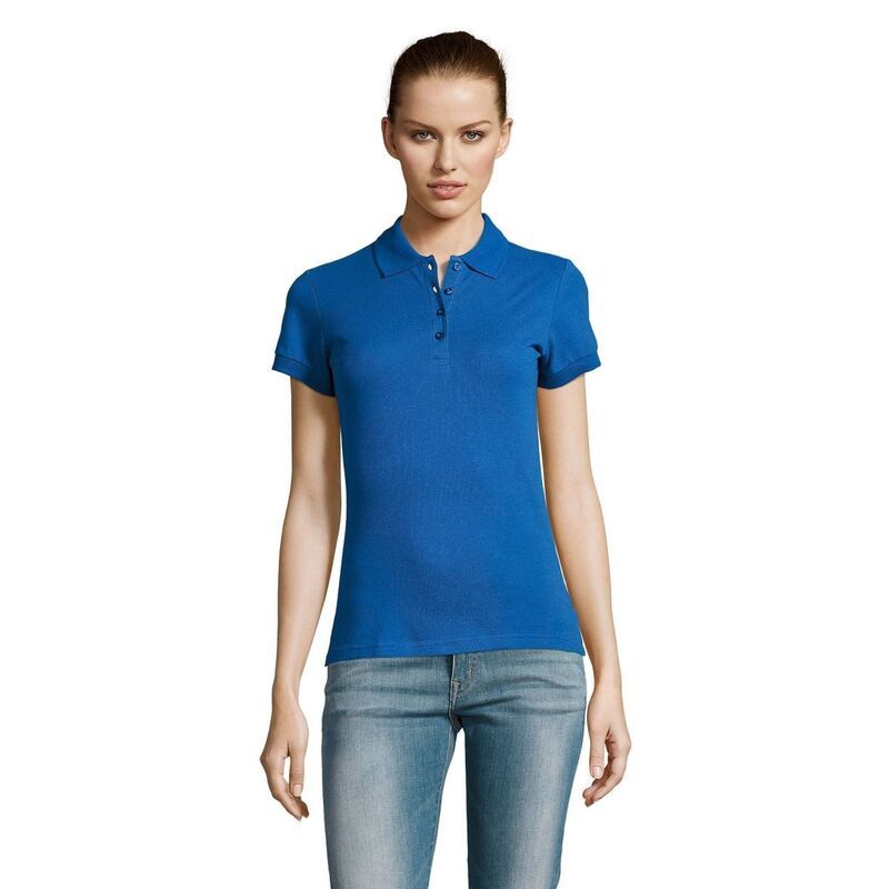 ソルズ レディース トップス Tシャツ ポロシャツ SOLS WomensLadies Passion Pique Short Sleeve Polo Shirt Royal Blue ブルー