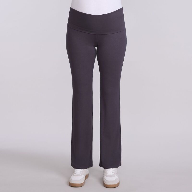 マザーフッド レディース ボトムス カジュアルパンツ レギンス マタニティ Maternity Motherhood Roll Over Waist Flair Leggings Nine Iron
