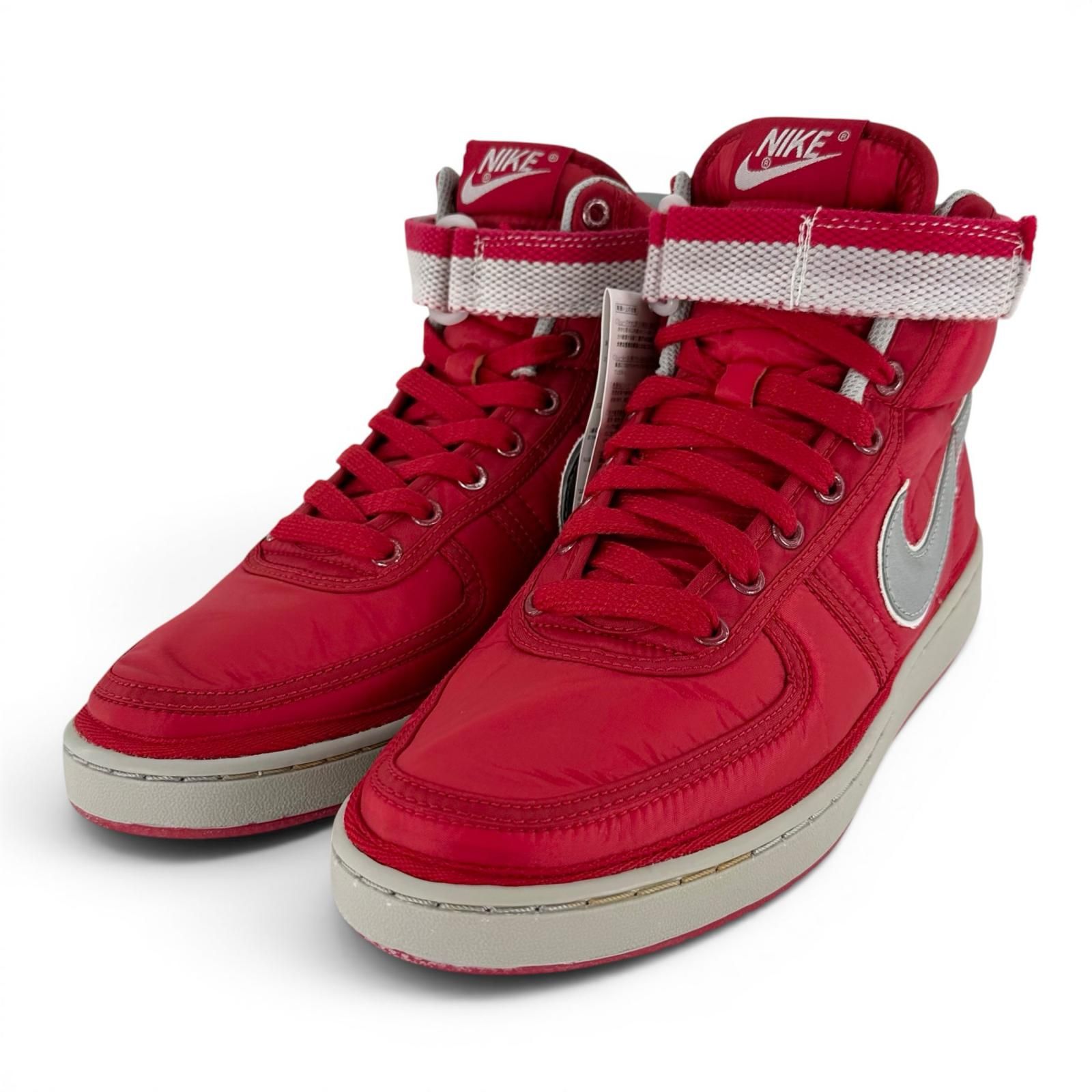 未使用品▲NIKE ナイキ 325317-601 VANDAL HIGH SUPREME ヴィンテージ ベルクロ ハイカットスニーカー レッド グレー 27.5cm メンズ 箱付き