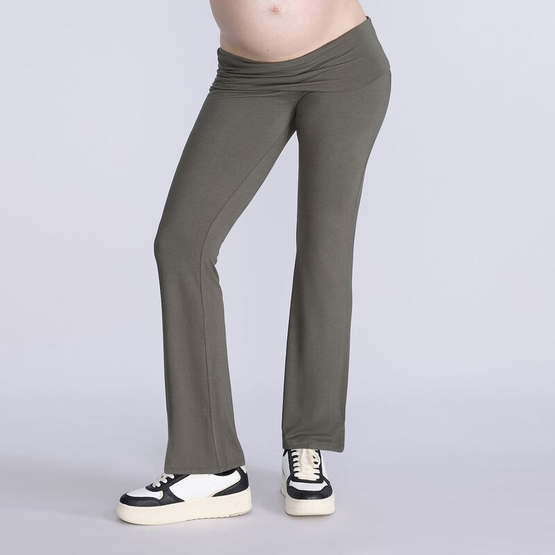 マザーフッド レディース ボトムス カジュアルパンツ レギンス マタニティ Maternity Motherhood Roll Over Waist Flair Leggings Olive オリーブ