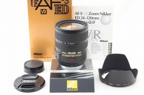 ☆極上美品☆ Nikon ニコン AF-S NIKKOR 24-120mm F3.5-5.6 G ED VR 元箱 付属品 ♯26060709