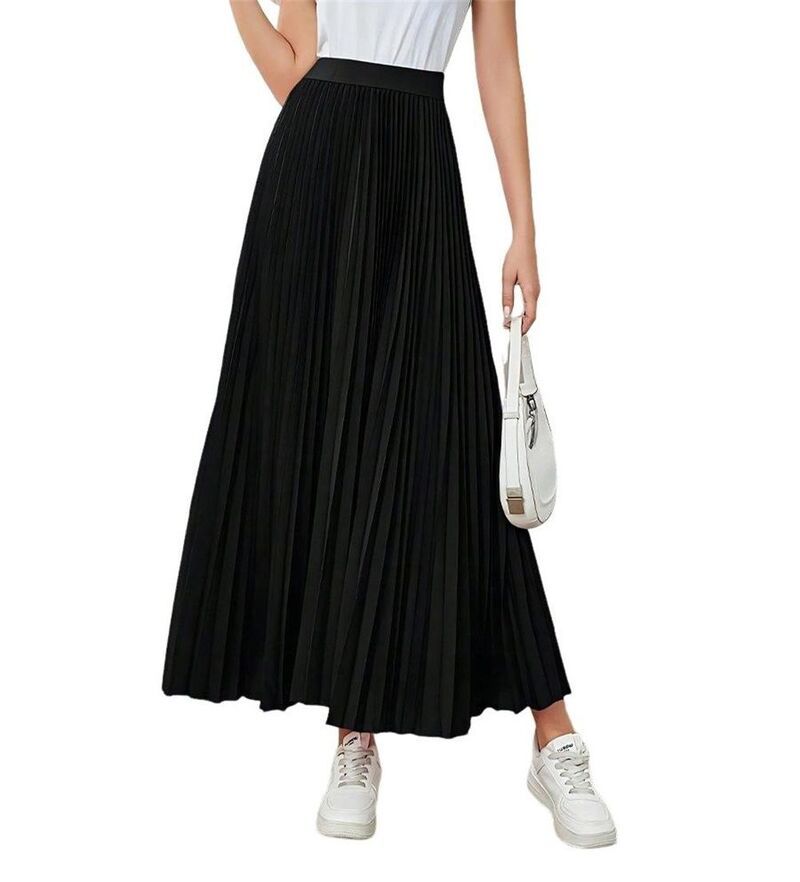 クリアフラワー レディース ボトムスカート A ライン プリーツ マキシ ClearFlower Women s Pleated Maxi Skirt Flowy ALine Umbrella Ski