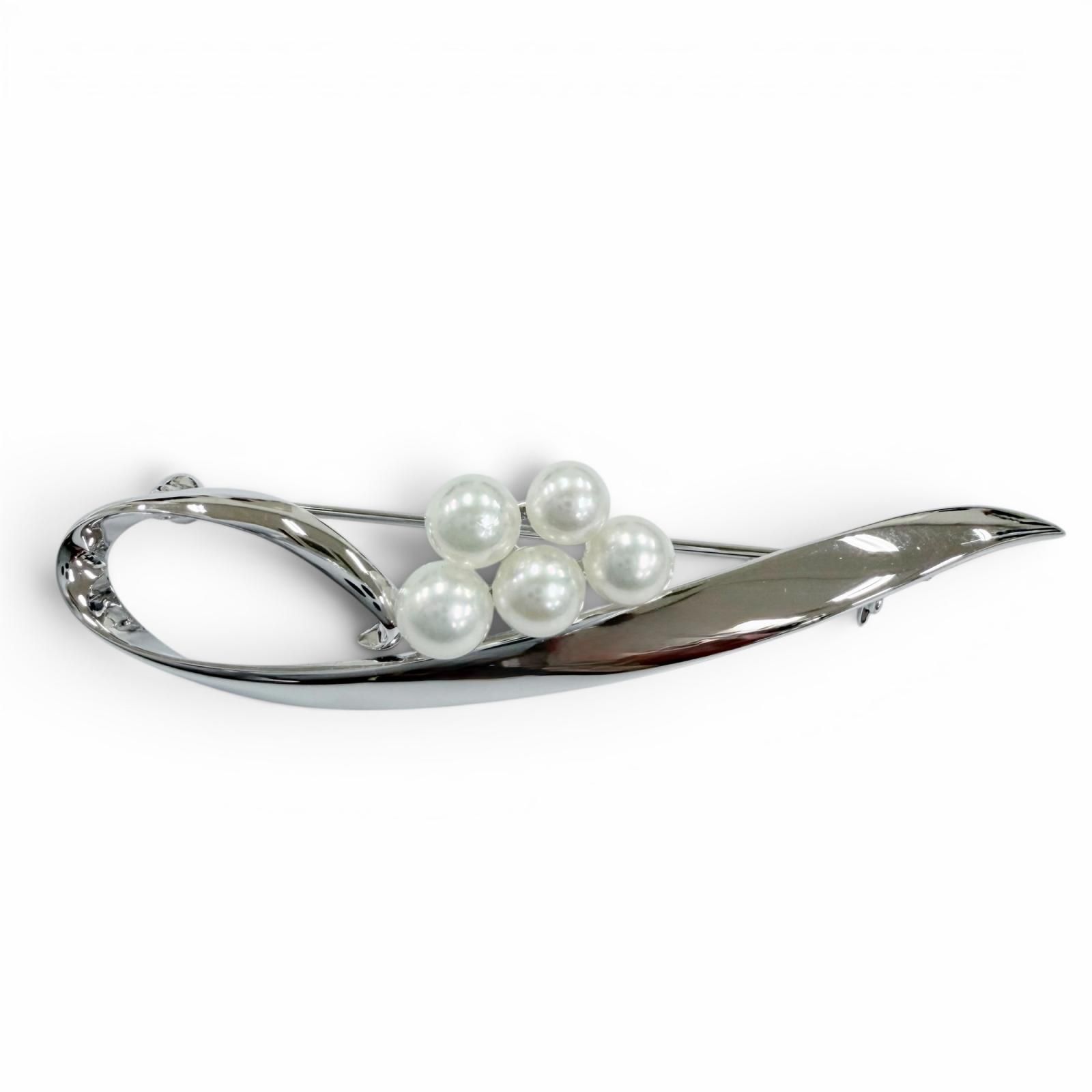 MIKIMOTO ミキモト　アコヤ真珠　ベビーパール　ブローチ シルバー 3珠 極美品☆MIKIMOTO ミキモト パール アコヤ真珠 ベビーパールブローチ