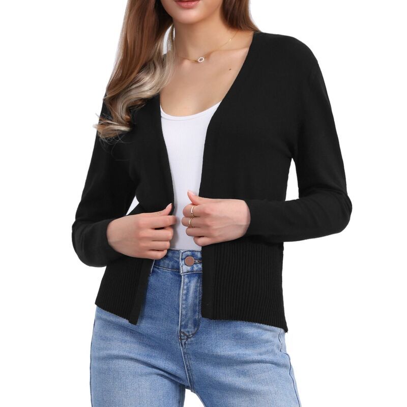 インスパイア シック レディース アウター ニット・セーター カーディガン INSPIRE CHICasual Open Front Cardigan for Womens Long Sleeve S