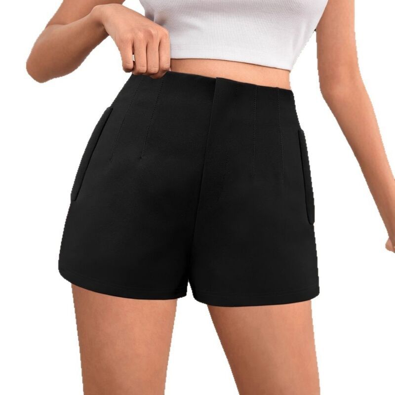 エリートチョイス レディース ボトムス ハーフパンツ・ショーツ ワイドレッグ A ライン ショートパンツ Elitechoice Womens A Line Shorts High Waisted W