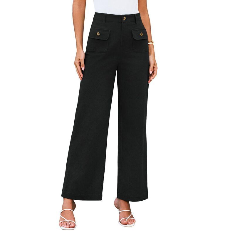 コジョイン レディース ボトムス カジュアルパンツ ワイドレッグ Kojooin Womens High Waisted Wide Leg Pantstretch Business Casual Of