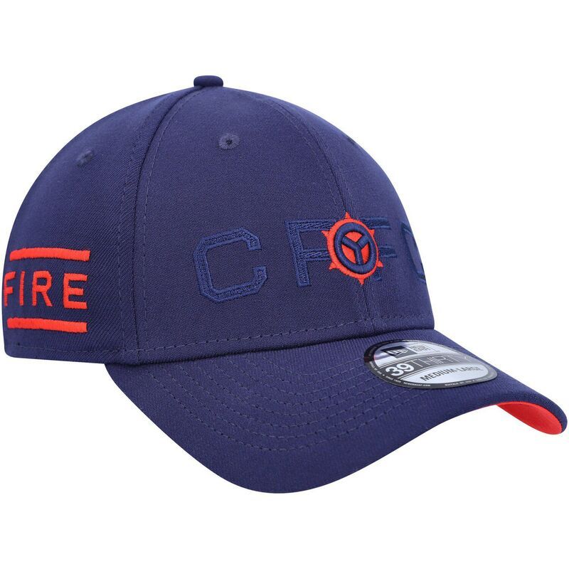 ニューエラ レディース アクセサリー 帽子 Mens New Era Navy Chicago Fire Kick Off 39THIRTY Flex Hat Cfs Navy ネイビー