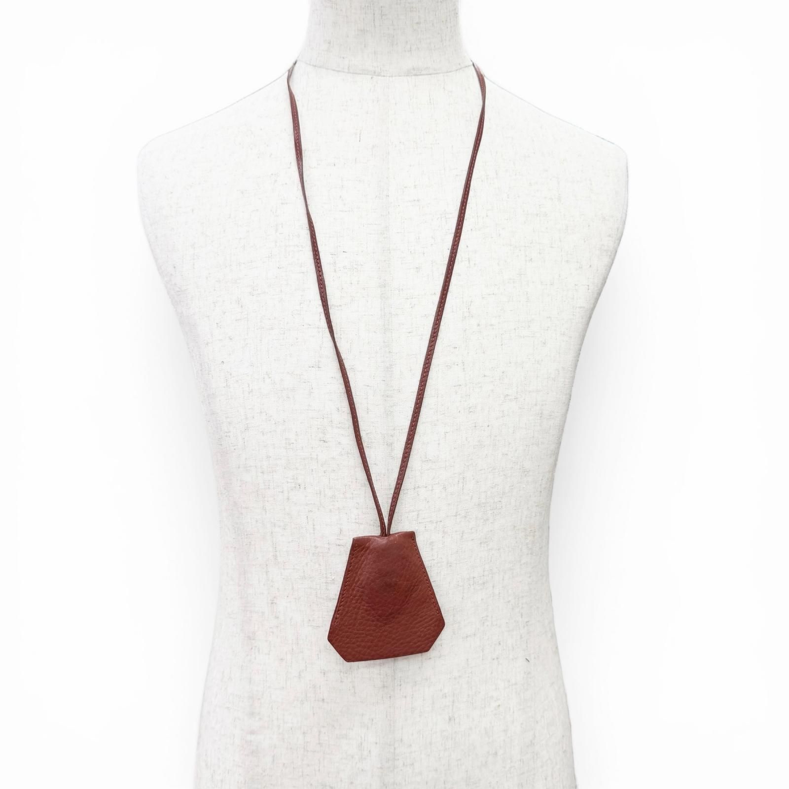 良品△HERMES エルメス ヴィンテージ レザー ルージュアッシュ 