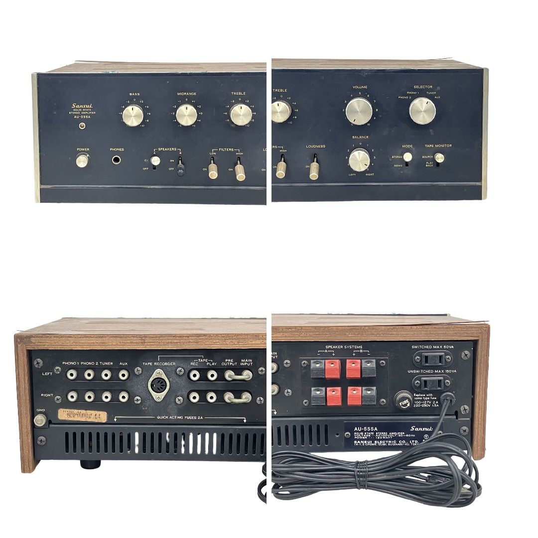 SANSUI AU-555A プリメインアンプ サンスイ 音響機材 ジャンク