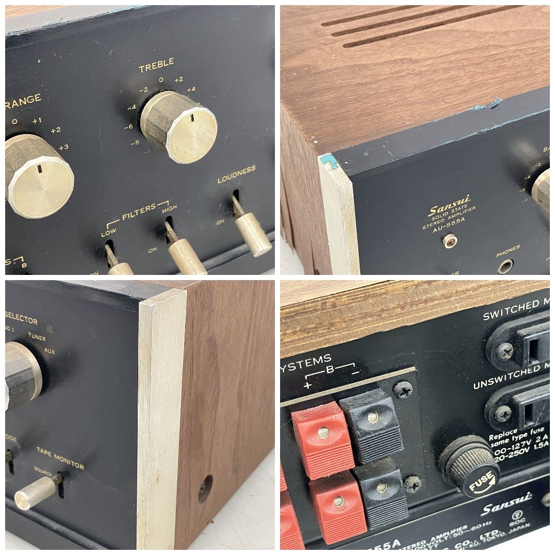 SANSUI AU-555A プリメインアンプ サンスイ 音響機材 ジャンク