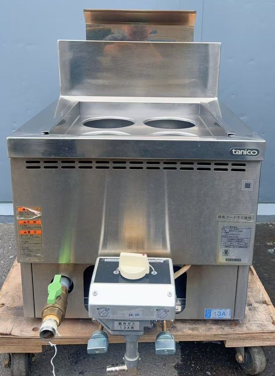 【中古】卓上ゆで麺器 タニコー TCU-4445X 都市ガス 2024年