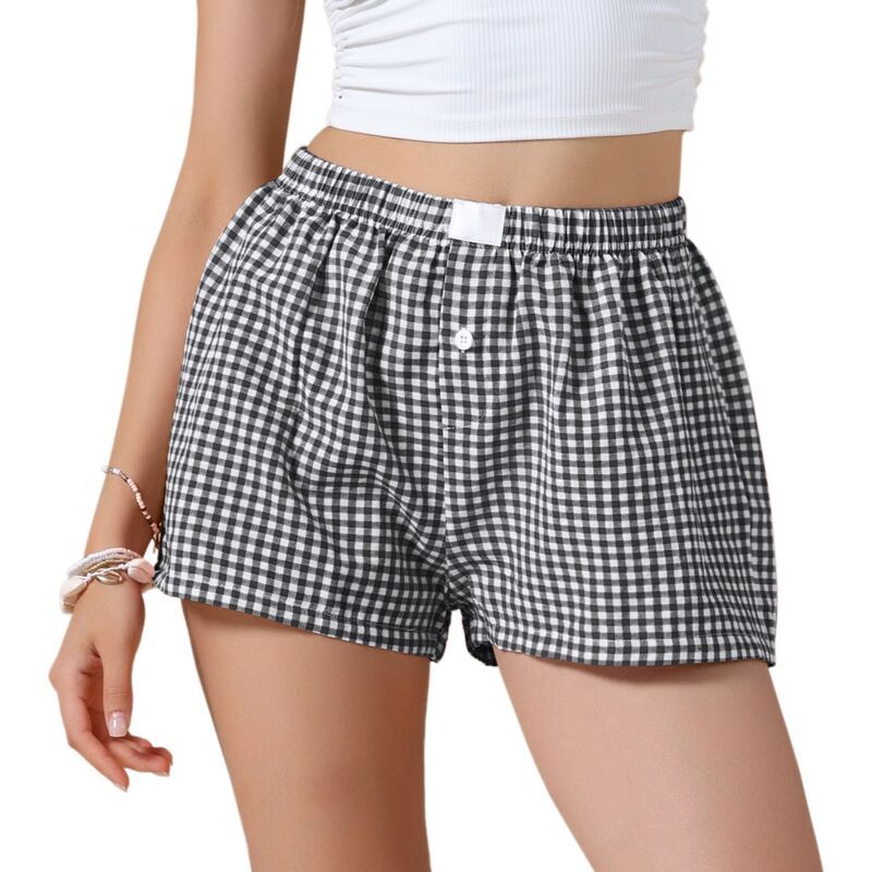 インスパイア シック レディース ボトムス ハーフパンツ・ショーツ ギンガムチェック ショートパンツ ギンガム INSPIRE CHIC Summer Shorts for Women Gingham