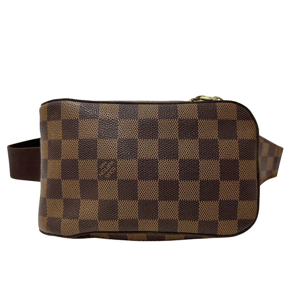 ルイ・ヴィトン LOUIS VUITTON バッグ メンズ ブランド ボディバッグ ウエストバッグ ダミエ ダミエキャンバス ジェロニモス ダミエエベヌ N51994 ブラウン ミニバッグ 【中古】