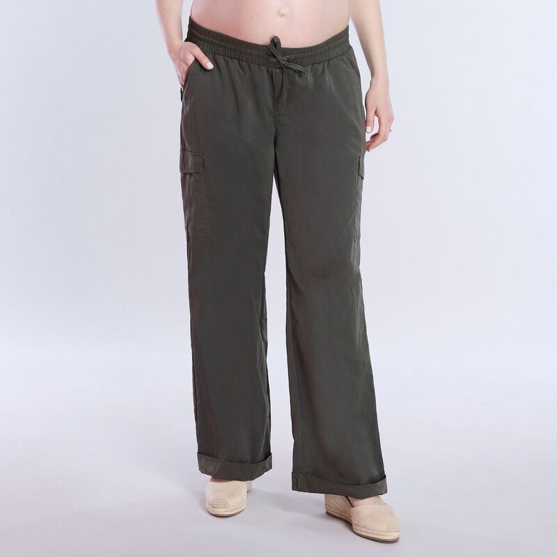 マザーフッド レディース ボトムス カジュアルパンツ ジョガーパンツ マタニティ Maternity Motherhood Utility Cargo Joggers Fog