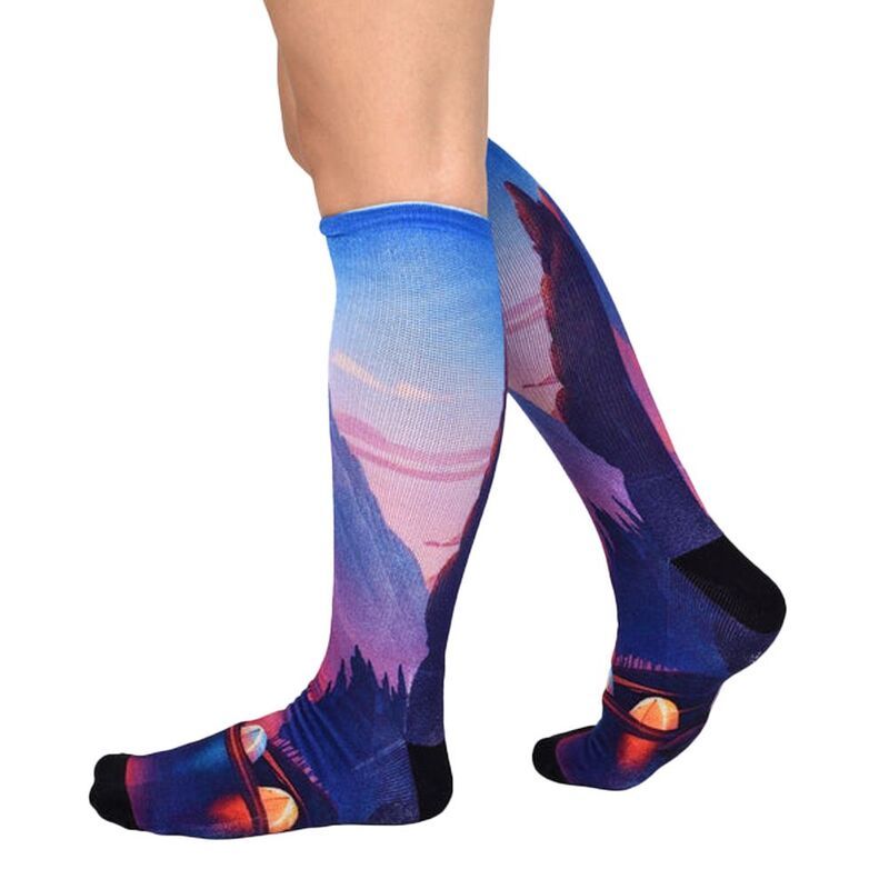 ウェアシエラ レディース アンダーウェア 靴下 WEAR SIERRA Socks Valley Camping Pattern Coolmax Socks Nature Collection For