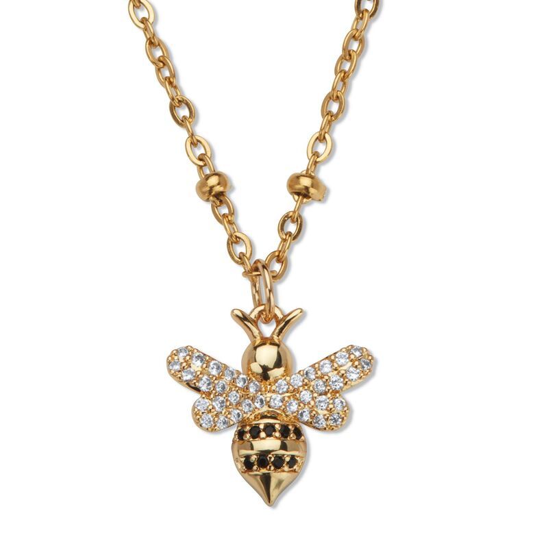 パームビーチジュエリー レディース アクセサリー ネックレス・チョーカー・ペンダントトップ レース PalmBeach Jewelry Crystal Yellow Gold IonPlated Bu