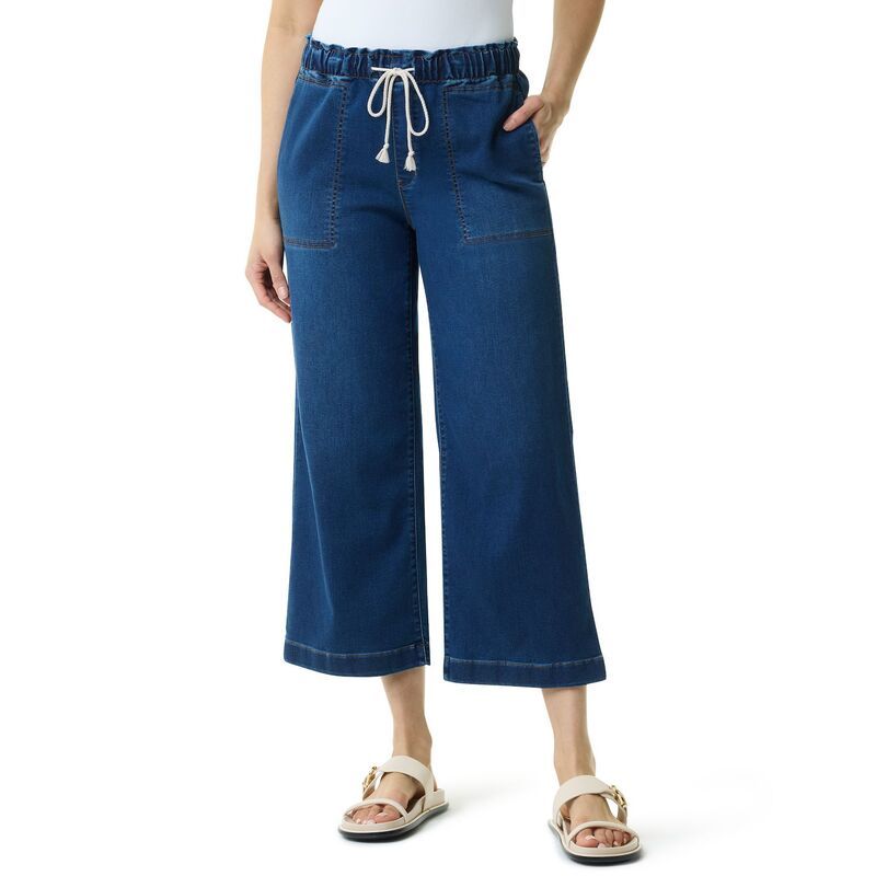 グロリアバンデービルト レディース ボトムス カジュアルパンツ ワイドレッグ クロップド ジーンズ Womens Gloria Vanderbilt Relaxed Wide Leg Cropped