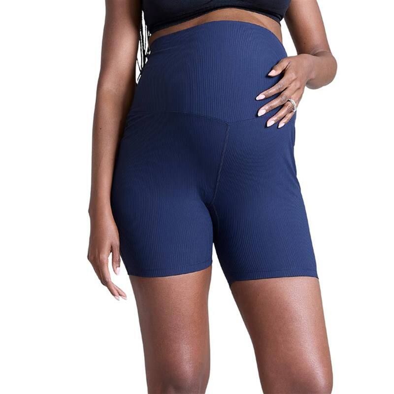 マザーフッド レディース ボトムス ハーフパンツ・ショーツ ショートパンツ マタニティ Maternity Motherhood Biker Shorts Navy ネイビー