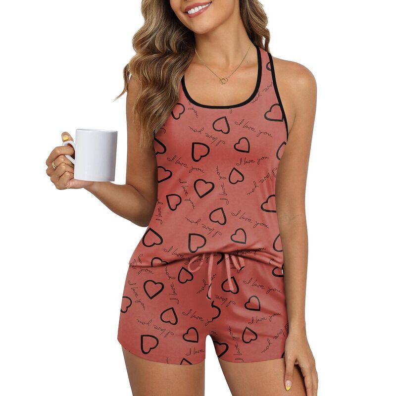 エコアー レディース アンダーウェア ナイトウェア ショートパンツ ノースリーブ Ekouaer Womens Tank Topajama Set Comfy Sleevelessleepwearac