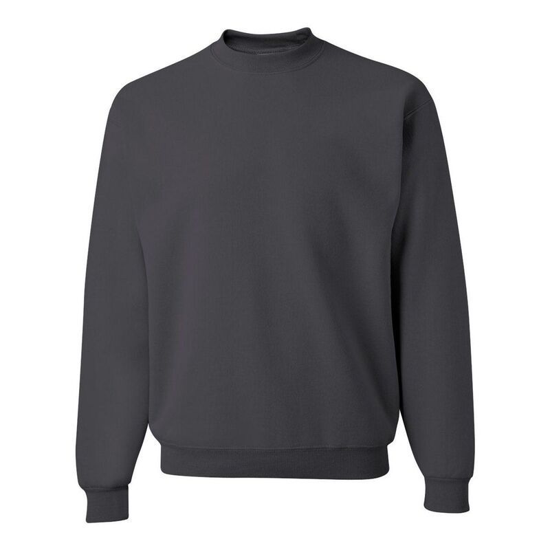 ジャージーズ レディース アウター ニット・セーター クルーネック スウェット シャツ JERZEES Plainublend Crewneck Sweatshirt Charcoal Grey チャ